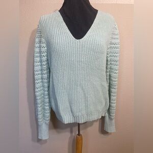Rachel Zoe Light Green Sweater Large